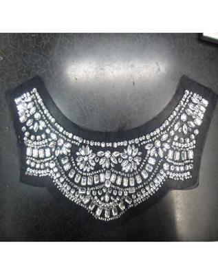 繡珠領(lǐng)花加工廠/手工釘珠繡珠領(lǐng)花來料加工