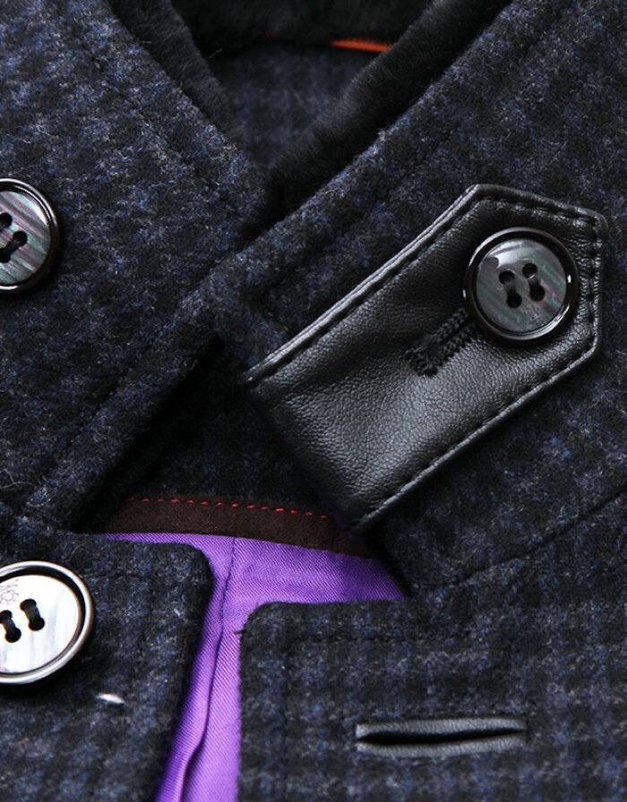 夢特嬌(MONTAGUT)風(fēng)衣男是夾克外套中長款大衣商務(wù)休閑中老年上衣1105384 海軍藍(lán) 54/185